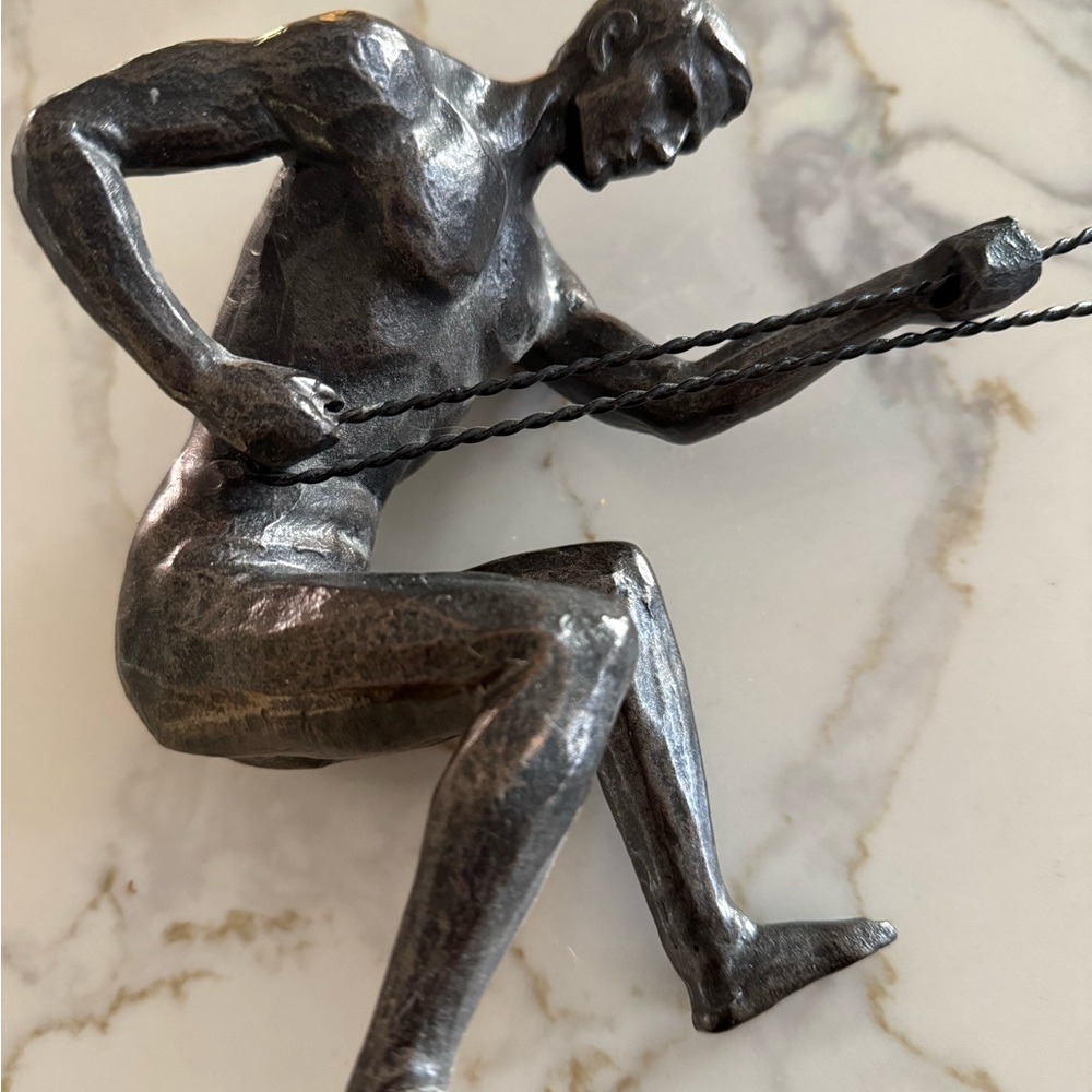 Modern Black Metal Sculpture